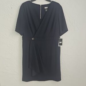 NWT DKNY Dark Blue/Navy Mini Dress - Size 14